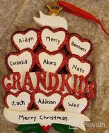 img 1 attached to 2022 Personalized Grandkids Ornament - Unique Grandma & Grandpa Gifts From 4 Grandchildren - Charming Polyresin Family Christmas Ornaments For Grandparents review by Emilie Clorina