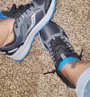 img 1 attached to Saucony Grid Raptor Charcoal Men's Shoes for Men review by Brandon Burnham