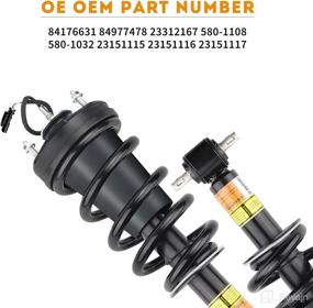 img 2 attached to 🚙 Pair of Front Struts 84977478 (580-1108) + Shock Absorber with Spring 84176631 (Magnetic Ride Control Assy) for Cadillac Escalade, Tahoe, Suburban, Silverado, GMC Sierra 1500, and Yukon (XL) 2015-2021