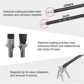 img 3 attached to Screwdriver Huepar Professional Color Coded Improvement Tools & Equipment