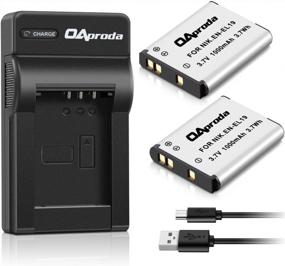 img 4 attached to 2 Pack EN-EL19 Battery & Rapid USB Charger For Nikon Coolpix S32-S7000 Cameras - OAproda