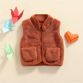 img 3 attached to Tiacham Toddler Waistcoat Sleeveless Outerwear Apparel & Accessories Baby Boys in Clothing