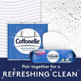 img 1 attached to Cottonelle Freshcare Flushable Cleansing Cloths Household Supplies ~ Paper & Plastic