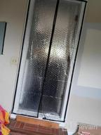 img 1 attached to 34X83 YUFER Magnetic Thermal Insulated Curtain, EVA Door Cover For Air Conditioner Heater Room Home Kitchen - Fits Doors Up To 34" X 83" MAX review by Craig Mcdonald
