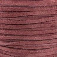 🧵 genuine natural suede leather lace cord (maroon, 3mm): premium quality suede cord for crafting & jewelry making logo