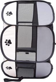 img 1 attached to 🐾 Mile High Life Portable Cat Dog Crate: Foldable Tent with Water-Resistant Shade Cover - Ideal Travel Crate for Dogs, Cats, and Rabbits