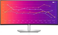 🖥️ dell ultrasharp u3821dw curved monitor: immersive display with built-in speakers, anti-glare screen, height adjustment, and usb-c hub logo