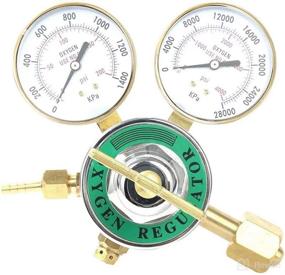 img 4 attached to 🔧 High-performance Oxygen Regulator with Large Tank Gauge, Cutting Torch Outlet, and Adjustable Pressure Range 0-200 PSI and 0-4000 PSI – CGA 540 Inlet