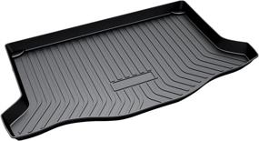 img 4 attached to Premium All Weather TPO Rear Cargo Liner Upgrade for Honda Fit 2015-2020 - Powerty Fit Trunk Mat