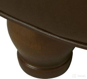 img 1 attached to Homepop Leather Tufted Storage Ottoman