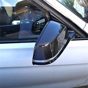 img 3 attached to Обновите свой BMW с помощью накладок на боковые зеркала из углеродного волокна, совместимых с сериями 3, 1, 2, 4 и X1 E84 (2012-2018)