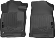 🐶 husky liners x-act contour series, front floor liners - black, 52141, for 2016-2021 honda civic coupe/sedan & 2016-2018 honda civic hatchback (2 pcs) логотип