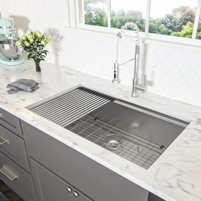 img 2 attached to Upgrade Your Kitchen With Lordear'S 33X19 Inch Undermount Stainless Steel Single Bowl Workstation Sink