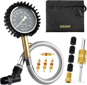 img 4 attached to AZUNO Tire Pressure Gauge 0 100