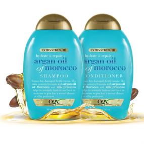 img 2 attached to 💪 Revitalize and Nourish Your Hair with OGX Strength Morocco Shampoo Conditioner