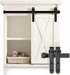 super mini sliding door hardware kit for 5ft single door cabinet: ideal for wardrobe, tv stand and more - skysen ykd2 logo