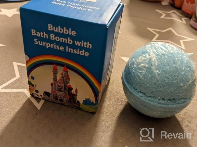 img 1 attached to Surprise Your Kids With A Bubble Bath Bomb & Pirate Ring Toy - Natural Ingredients, Moisturizing Oils And Baby Shark Aroma - Giftable Box! review by Carol Long