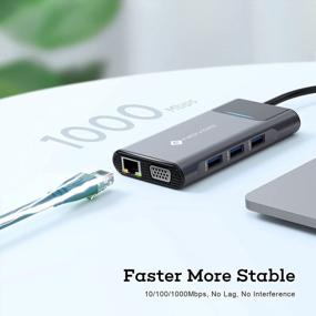 img 1 attached to Streamline Your Workspace: Get The USB C Hub 9 In 1 Multiport Adapter For MacBook Pro With Enhanced Protection And Convenience
