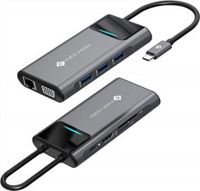 img 4 attached to Streamline Your Workspace: Get The USB C Hub 9 In 1 Multiport Adapter For MacBook Pro With Enhanced Protection And Convenience