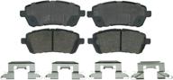 🔥 high-performance wagner quickstop zd1454 ceramic disc brake pad set: ultimate stopping power for optimal safety логотип