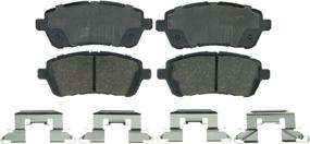 img 4 attached to 🔥 High-Performance Wagner QuickStop ZD1454 Ceramic Disc Brake Pad Set: Ultimate Stopping Power for Optimal Safety