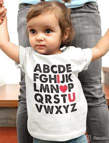 img 2 attached to TeeStars Alphabet Love Toddler Sweatshirt Apparel & Accessories Baby Girls