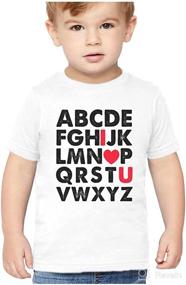 img 4 attached to TeeStars Alphabet Love Toddler Sweatshirt Apparel & Accessories Baby Girls