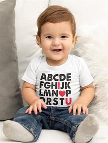 img 3 attached to TeeStars Alphabet Love Toddler Sweatshirt Apparel & Accessories Baby Girls