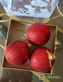 img 5 attached to TWBB 16Ct Gold Christmas Balls - Big Xmas Ornaments For Tree Decorations 2.36" - Perfect For Festive Home Decor!