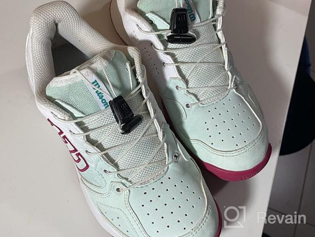 img 1 attached to 👟 Wilson Girl's KAOS Junior Ql: Top-Rated Tennis Shoes for Little Kid/Big Kid Players review by Denise Miller