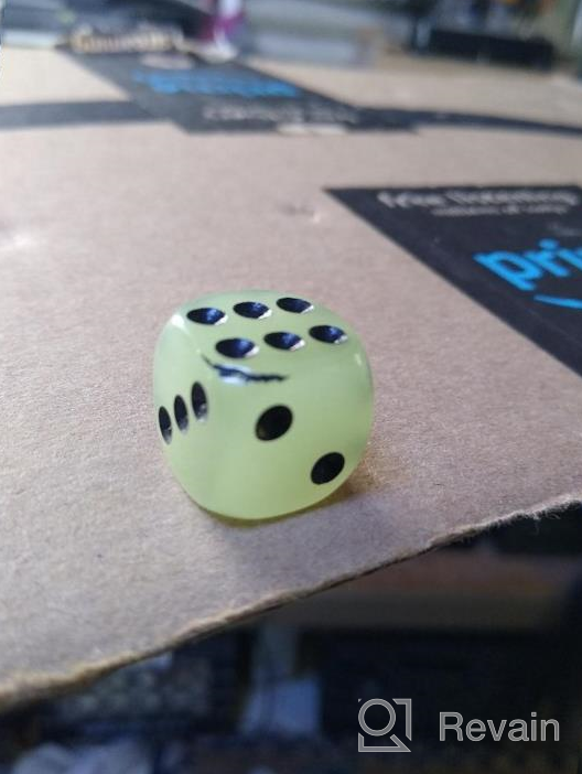 img 1 attached to Glow In The Dark Dice For Tabletop Games: Smartdealspro 10-Pack D6 Six Sided Dice For DND, MTG, RPG And More! review by Luis Shreibman