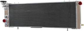 img 1 attached to 🔥 OzCoolingParts Pro 3-Row Core Aluminum Radiator Kit with 3 x 9" Fans, Shroud, and Thermostat/Relay Wire Set - Compatible with 1984-2001 Jeep Cherokee XJ/Jeep Comanche 85-00