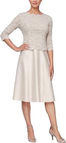 img 3 attached to 💫 Sparkling Style: Alex Evenings Women's Sequin Dresses for Regular Fit Women's Clothing