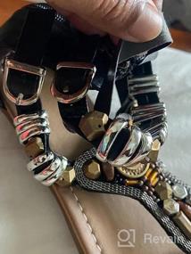 img 8 attached to Stylish Ankle Strappy Gladiator Sandals For Women - Perfect For Beach And Bohemian Looks!