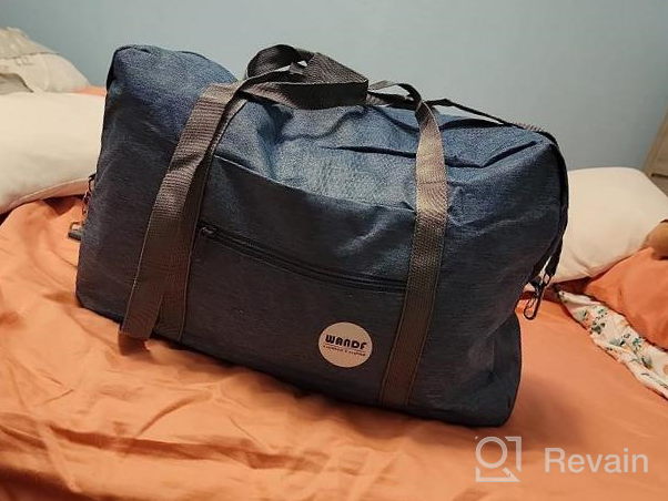 img 1 attached to Spirit Airlines-Approved Foldable Travel Duffel Bag For Women With Underseat Storage - Personal Item Bag Measuring 18X14X8 Inches review by David Burrell