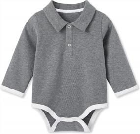 img 4 attached to 0-24 Month Boys & Girls Super Soft Cotton Baby Bodysuits Romper.