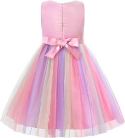 img 3 attached to 🌸 JerrisApparel Flower Rainbow Birthday Pageant Girls' Dresses: Fabulous Clothing for Special Occasions!