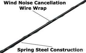 img 3 attached to 🚀 Enhanced Performance: AntennaMastsRus 8 Inch Black Short Antenna for GMC Sierra 1500 (2006-2022) - Spiral Wind Noise Cancellation - Spring Steel Construction