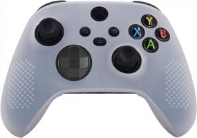 img 1 attached to Hikfly Xbox Series X/S Controller Grip Skin - Non-Slip Silicone Cover With Thumb Grips And Studded Design