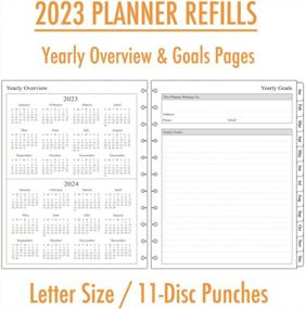 img 1 attached to 2023 Weekly Discbound Notebook Refills With Monthly Tabs | Letter Size 8-1/2" X 11