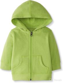 img 4 attached to Moon and Back by Hanna Andersson Girls' Hooded Sweatshirt: Cozy Comfort with a Touch of Style