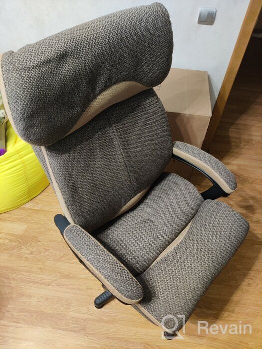 img 2 attached to Computer chair Duke for the head, upholstery: textile, color: grey 29 review by Ewa Wiktoria ᠌