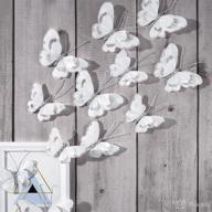 🦋 stunning 3d butterfly wall decals: enhance every room with double feather butterfly decorations! logo