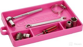img 3 attached to 🔧 Gripty Premium Silicone Tool Tray: Flexible, Multi-Purpose Mat - Portable Organizer for Tool Box - No Magnets, Easy to Clean (Medium-Turbo Pink)