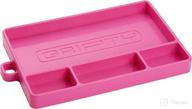 🔧 gripty premium silicone tool tray: flexible, multi-purpose mat - portable organizer for tool box - no magnets, easy to clean (medium-turbo pink) логотип