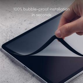 img 3 attached to 🔒 Moshi iVisor AG Screen Protector for iPad Pro 12.9 2020 & 2018: Anti-Glare, Matte, Washable & Reusable, Reduces Fingerprints & Smudging, Compatible with iPad Pencil – The Ultimate iPad Pro 12.9 Screen Protection Solution!