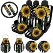 xhuibop american sunflower accessories steering logo