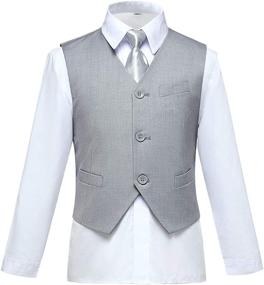 img 3 attached to 👶 Toddlers' Tuxedo Suit Set - Dresswear for Boys' Clothing, Suits & Sport Coats