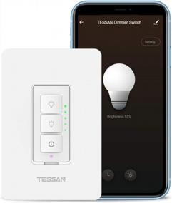 img 4 attached to TESSAN Smart Dimmer Switch: Alexa And Google Assistant Compatible, Programmable Timer And Single-Pole, Neutral Wire Required For Customizable Lighting Experience