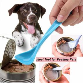 img 1 attached to 3-Pack Universal BPA-Free Silicone Pet Can Covers With Spoons - Dishwasher Safe, Fits Multiple Sizes Of Dog And Cat Food Cans By WAFJAMF